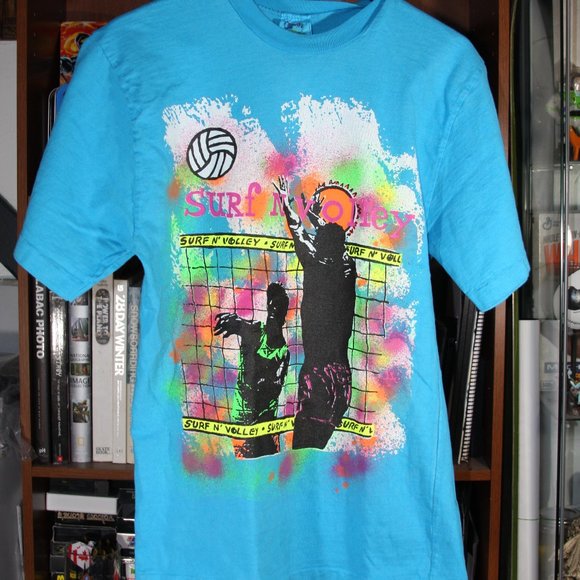 COPY - Super sick Vintage 90s Surf N Volley single stitch tee shirt - Picture 2 of 5
